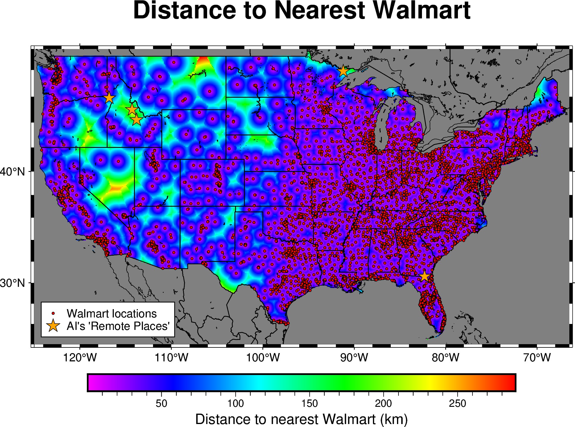 Map visualization for The Walmart Effect (2006)
